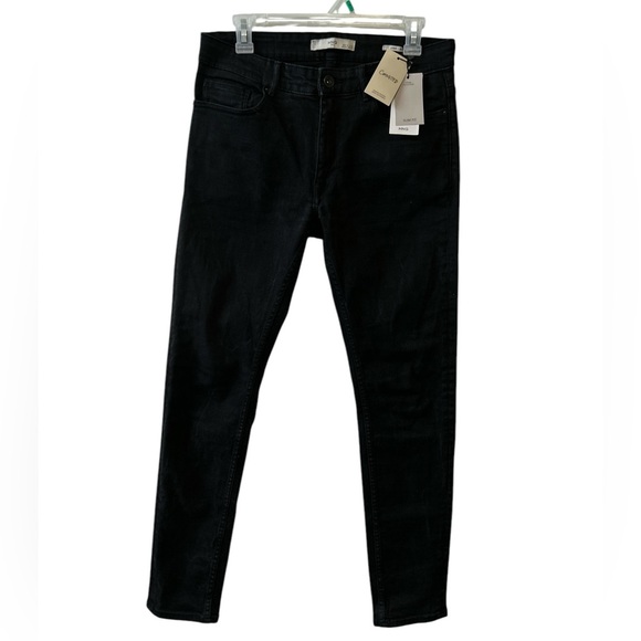 NWT MNG Black Slim Fit Jeans - Size EU 40 - Picture 1 of 3